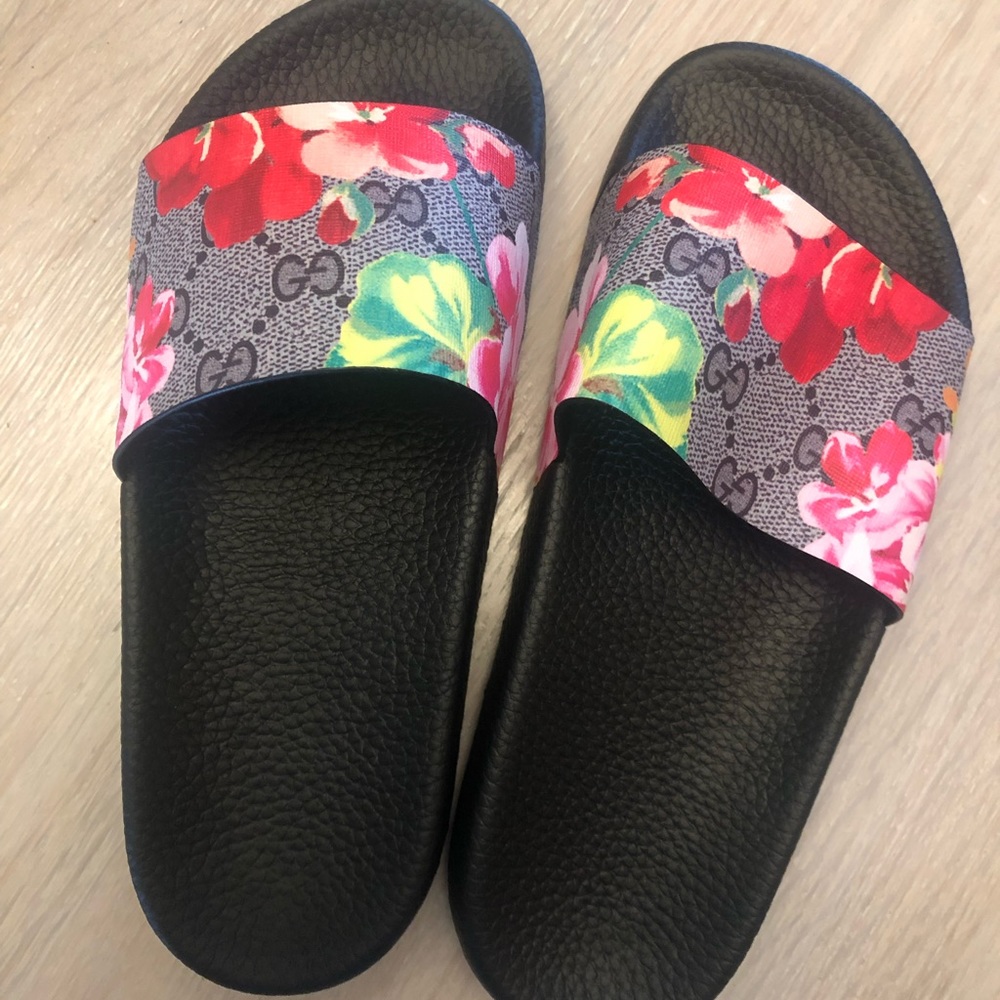GG Blooms Supreme slide sandal